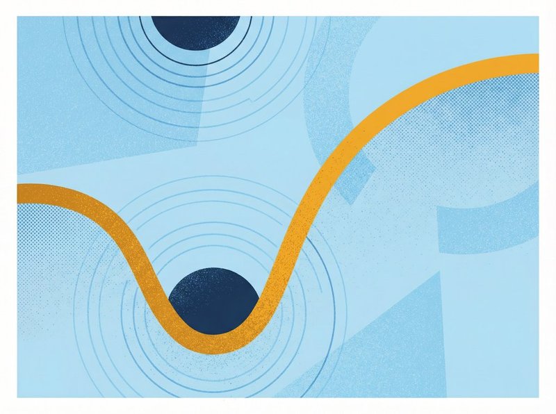 Adaptation J-curve illustration — the dip before recovery during life transitions