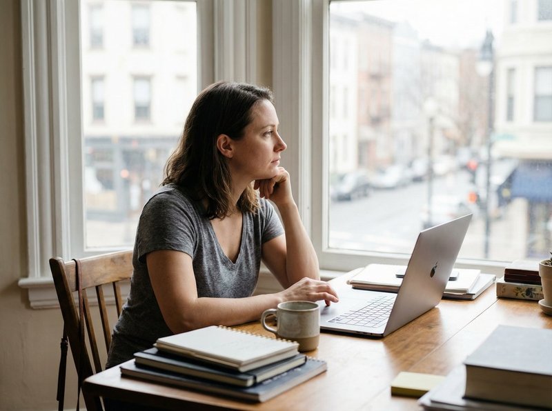 Person at a career crossroads thinking about their next professional move